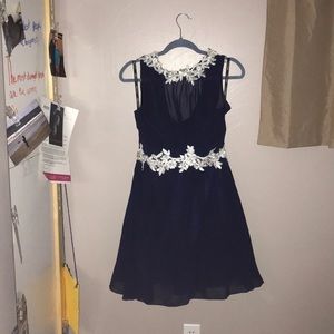 Dark Blue Homecoming Dress